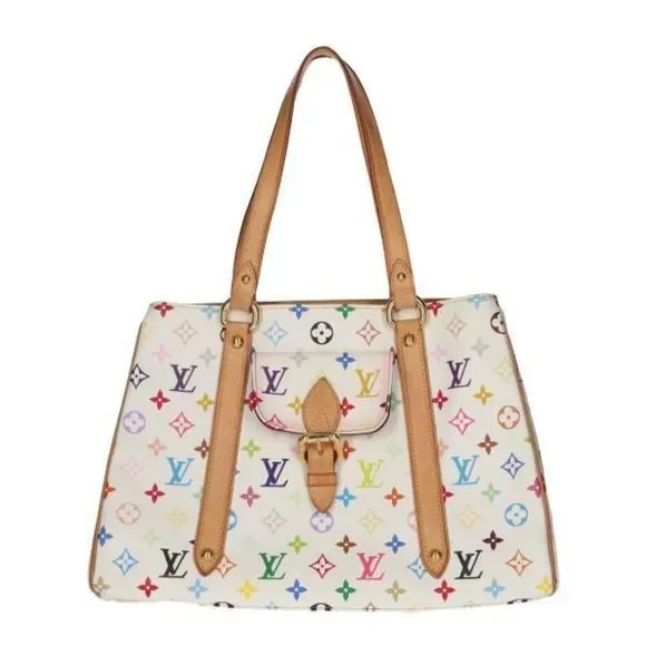 Louis Vuitton Aurelia MM Multicolor White Tote Bag - Picture 3 of 13